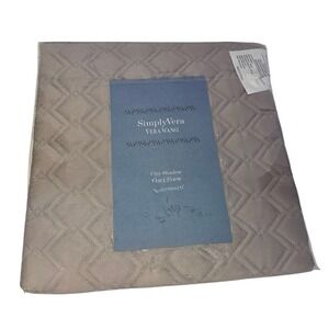 Simply Vera Vera Wang City Shadow Euro Pillow Sham Gray Quilted 26 x 26 Grey New